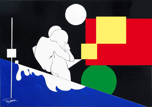 AMANTI - tavola von Ezio Ranaldi, Malerei kaufen auf Singulart