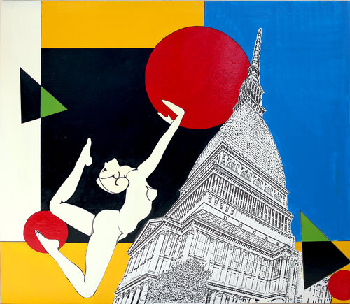 VARIANTE SU TORINO - tela by Ezio Ranaldi, Painting for Sale on Singulart