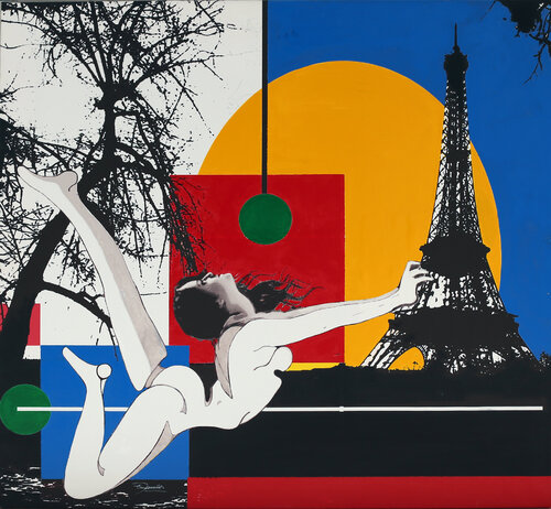 PARIS JE T'AIME - tela by Ezio Ranaldi, Painting for Sale on Singulart