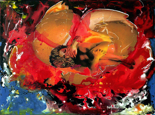 L'UOVO by Ezio Ranaldi, Painting for Sale on Singulart