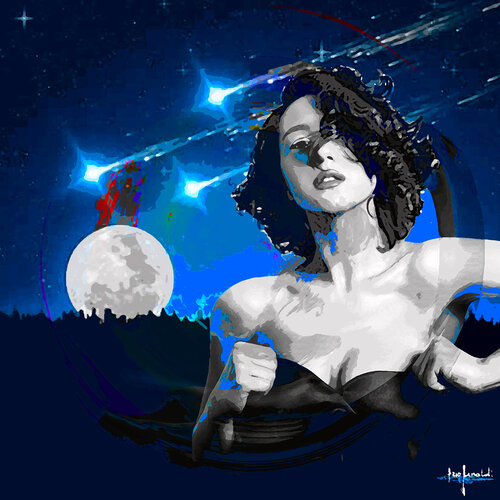 METEORE SU KATIA - tela by Ezio Ranaldi, Painting for Sale on Singulart