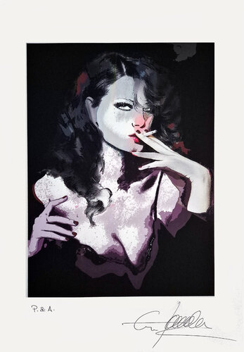 RITRATTO CON SIGARETTA + Il Triangolo by Ezio Ranaldi, Print for Sale on Singulart