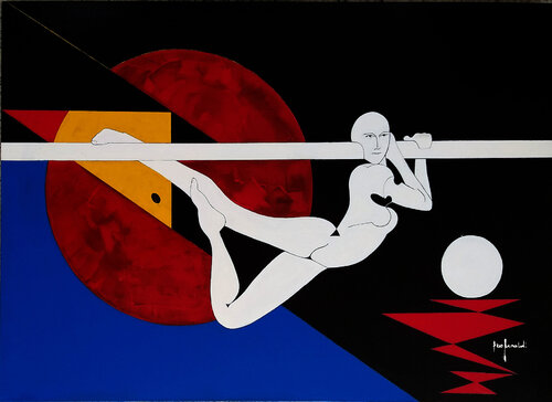 IL TRIANGOLO GIALLO - tela by Ezio Ranaldi, Painting for Sale on Singulart