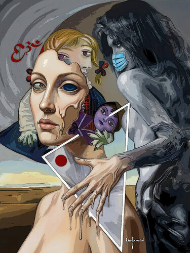 PANDEMIC TIME - tela by Ezio Ranaldi, Digital for Sale on Singulart