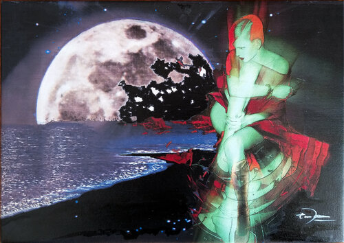 NOTTE DI LUNA PIENA -  Tela by Ezio Ranaldi, Print for Sale on Singulart