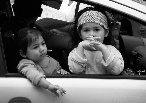 BAMBINI AD USHUAIA - stampa retro plexiglass Ezio Ranaldi