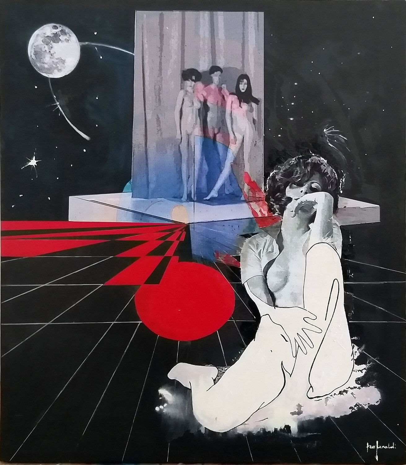 STUDIO DI NUDO - tela Ezio Ranaldi