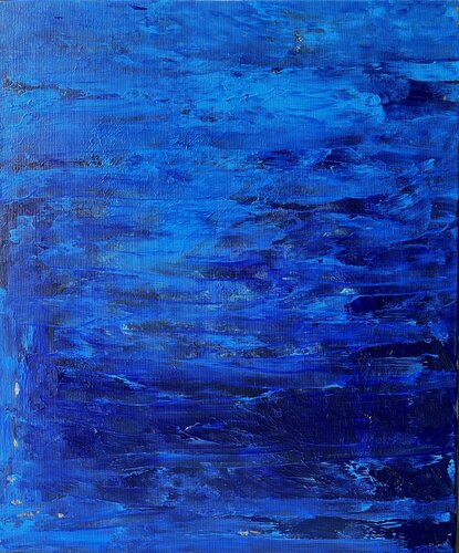 Bleu profond di Hervé Souffi, Pittura in vendita su Singulart