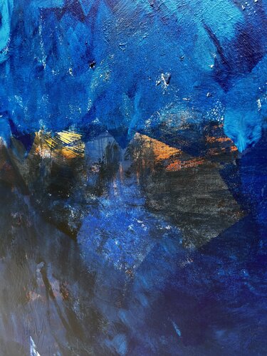 Bleu nuit di Hervé Souffi, Pittura in vendita su Singulart