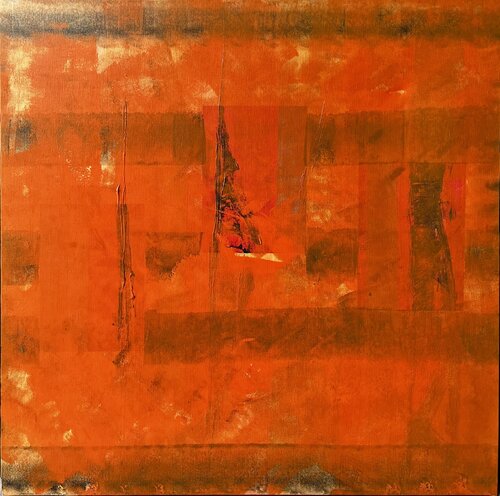 Rouge timide di Hervé Souffi, Pittura in vendita su Singulart