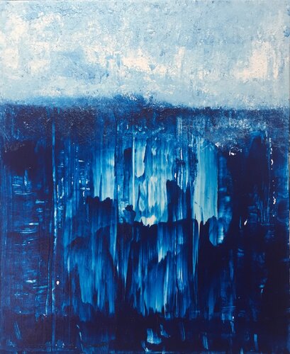 Abondance de bleu van Hervé Souffi, Schilderij te koop op Singulart