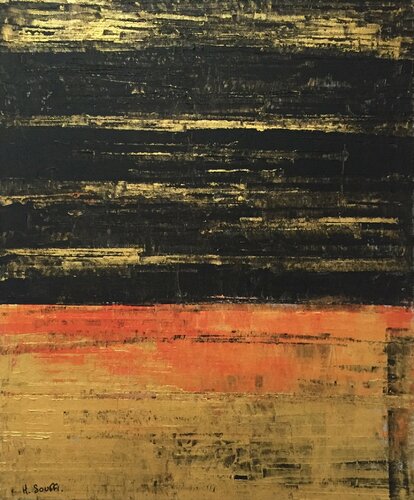 Noir & Gold van Hervé Souffi, Schilderij te koop op Singulart