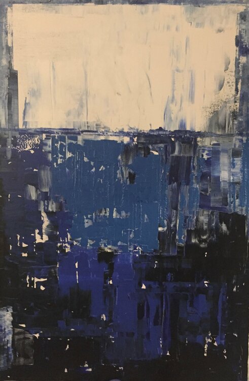 Abstrract blue Hervé Souffi