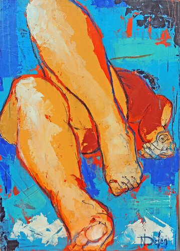 Laetitia 4 di Nadine Defer, Pittura in vendita su Singulart