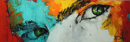 "REGARD MASCULIN 2" di Nadine Defer, Pittura in vendita su Singulart