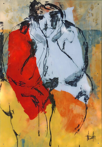 PENSÉES di Nadine Defer, Pittura in vendita su Singulart