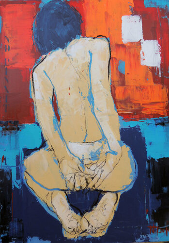 LAETITIA1 van Nadine Defer, Schilderij te koop op Singulart