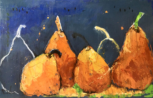 CONVERSATION par Nadine Defer, Peinture en vente sur Singulart