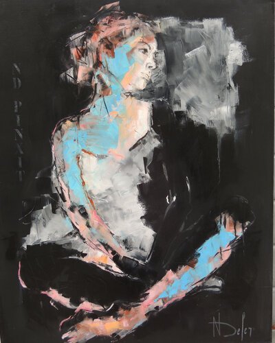 NOIR by Nadine Defer, Painting for Sale on Singulart