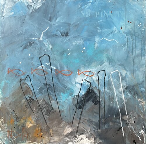 L'AIR DU LARGE von Nadine Defer, Malerei kaufen auf Singulart