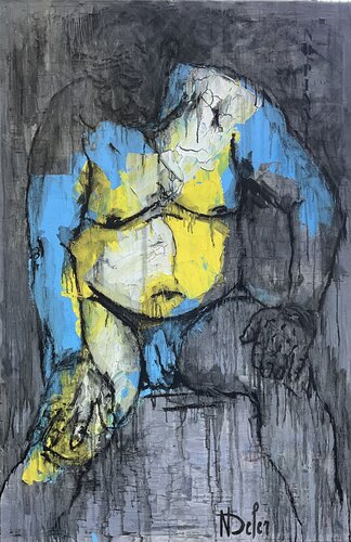 Le poids de l’âge ou la force de l’âge by Nadine Defer, Painting for Sale on Singulart