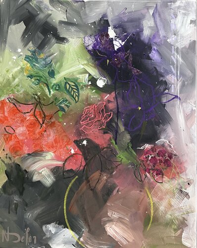 LE JARDIN van Nadine Defer, Schilderij te koop op Singulart
