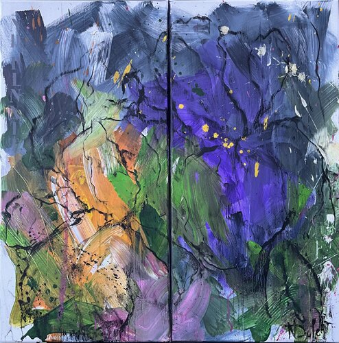 IRIS di Nadine Defer, Pittura in vendita su Singulart