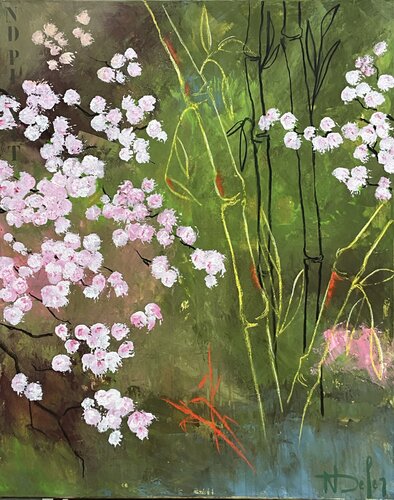 DIALOGUE VEGETAL von Nadine Defer, Malerei kaufen auf Singulart