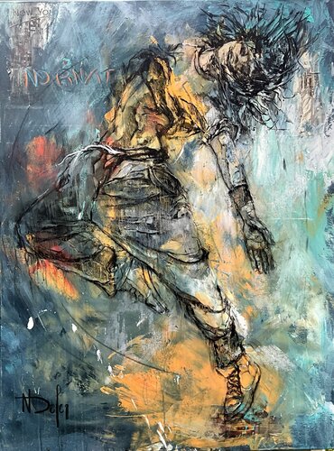 L'ÉLAN von Nadine Defer, Malerei kaufen auf Singulart