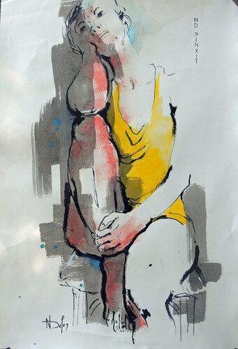Pose 3 von Nadine Defer, Werk auf Papier kaufen auf Singulart