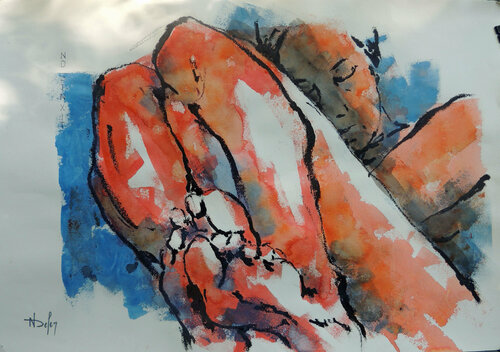 Pose 8 von Nadine Defer, Werk auf Papier kaufen auf Singulart