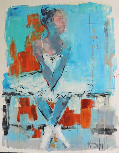 ballerine 8 by Nadine Defer, Painting for Sale on Singulart