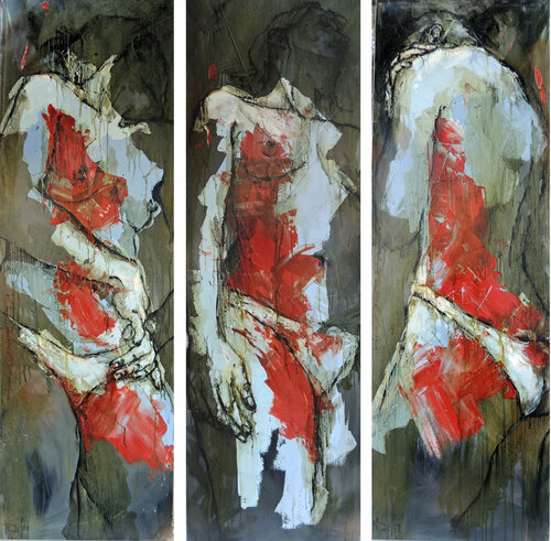 TRIPTYQUE di Nadine Defer, Pittura in vendita su Singulart