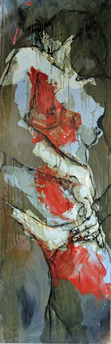 VIRGINIE DEBOUT 1 by Nadine Defer, 회화 for Sale on Singulart