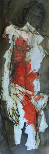 VIRGINIE DEBOUT 2 di Nadine Defer, Pittura in vendita su Singulart