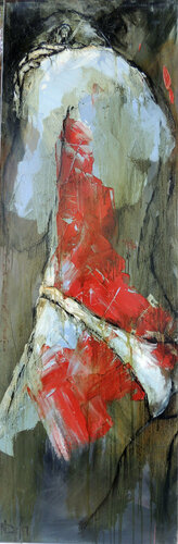 VIRGINIE DEBOUT 3 di Nadine Defer, Pittura in vendita su Singulart