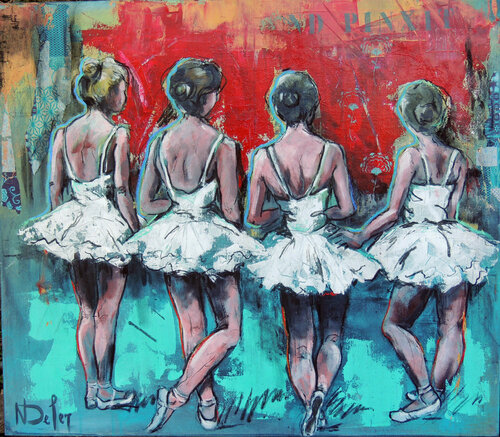 ESPOIR DE BALLERINE von Nadine Defer, Malerei kaufen auf Singulart