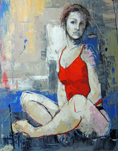 CARACO ROUGE van Nadine Defer, Schilderij te koop op Singulart