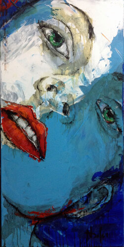 LIPSTICK by Nadine Defer, 회화 for Sale on Singulart