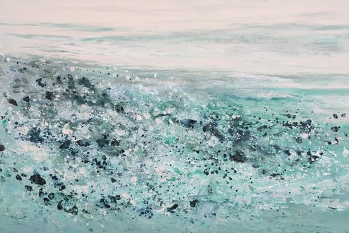 Melodías del viento y el mar van Laura Alonso, Schilderij te koop op Singulart