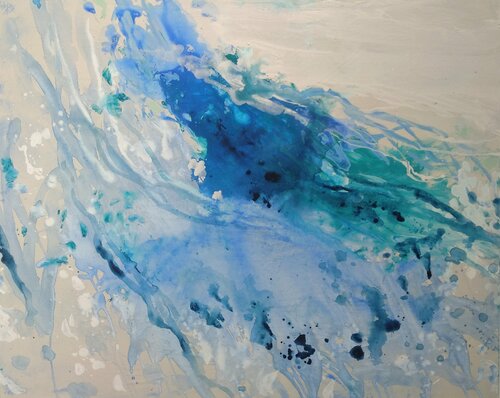 Aguas que agitan mi interior van Laura Alonso, Schilderij te koop op Singulart