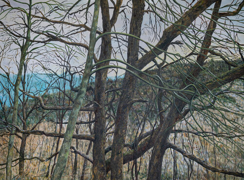 Aspettando il freddo by Piero Casarin, Painting for Sale on Singulart