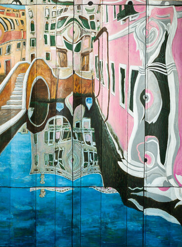 Venezia Campo San Boldo von Piero Casarin (2023) Malerei Acryl auf