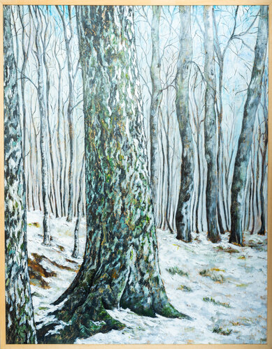 bosco in primavera di Piero Casarin, Pittura in vendita su Singulart