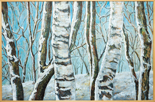 Bosco silente di Piero Casarin, Pittura in vendita su Singulart