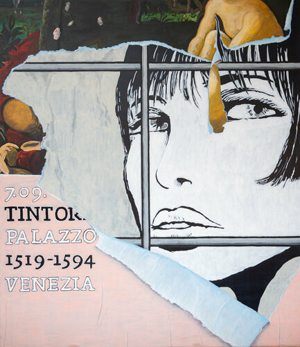 Valentina con Tintoretto von Piero Casarin, Malerei kaufen auf Singulart