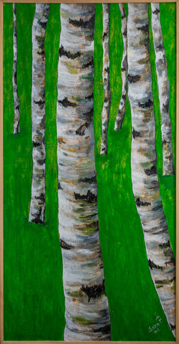 Betulle Verdi by Piero Casarin, 油畫 for Sale on Singulart