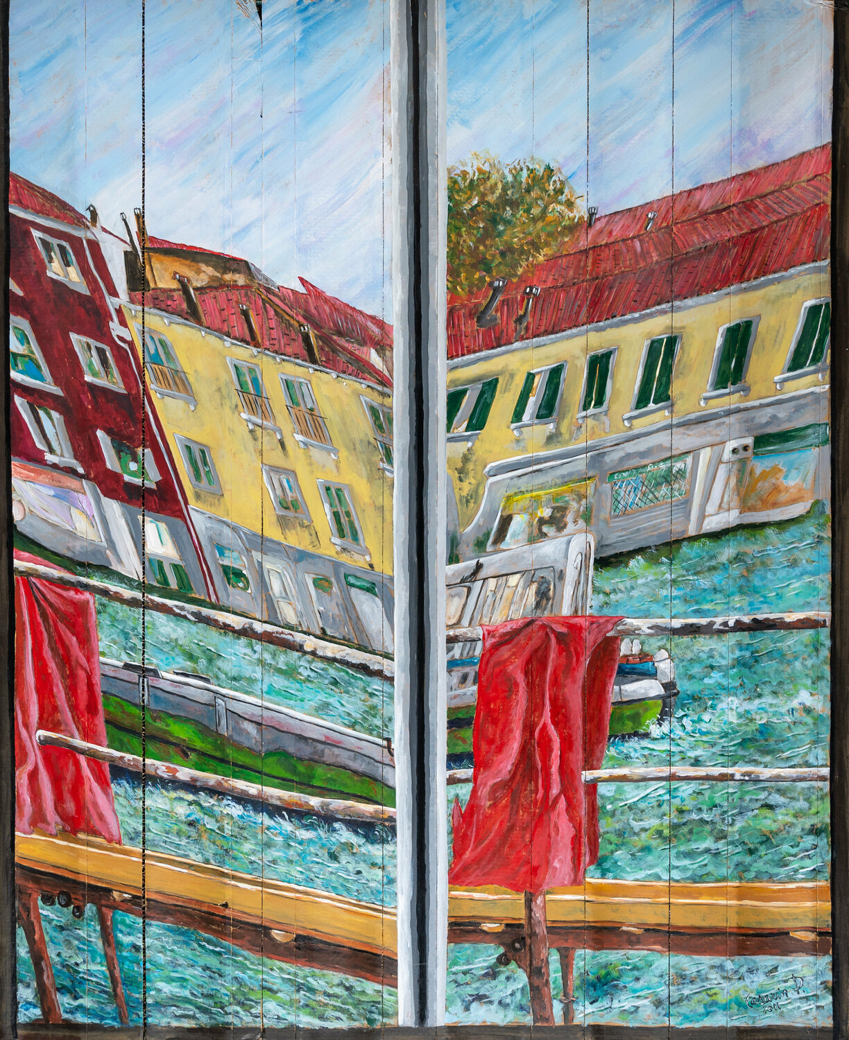 Isola della Giudecca Venezia Italy14 Piero Casarin Originalgemälde zu verkaufen