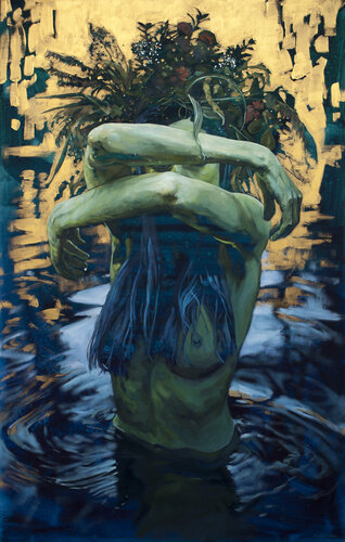 Mavka im Wasser par Oleksii Gnievyshev, Peinture en vente sur Singulart