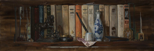 Bücherregal di Oleksii Gnievyshev, Pittura in vendita su Singulart